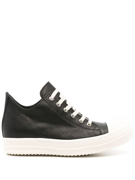 Deri sneaker Rick Owens siyah