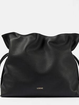 Bőr estélyi táska Loewe fekete