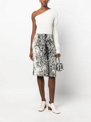 Midi sukně s potiskem s abstraktním vzorem Totême