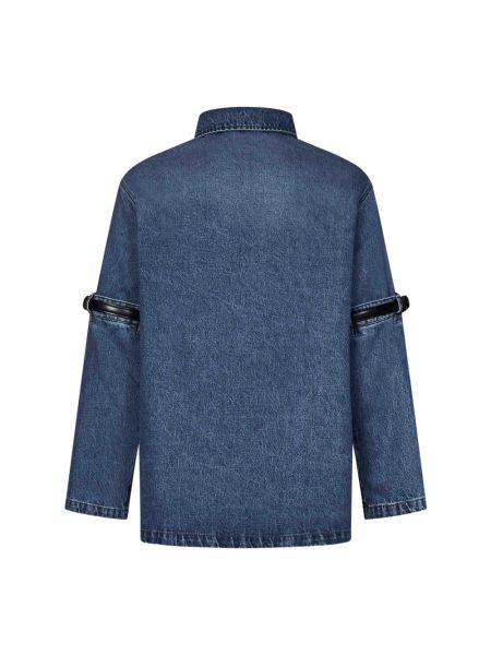 Giacca di jeans di cotone oversize Coperni blu