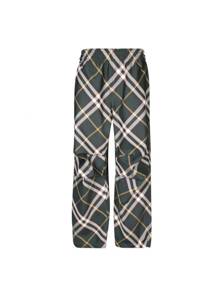Spodnie relaxed fit Burberry zielone