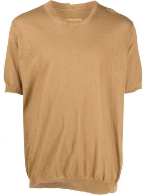 T-shirt a maniche corte Uma Wang marrone