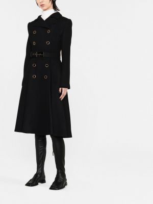 Černý kabát Elisabetta Franchi