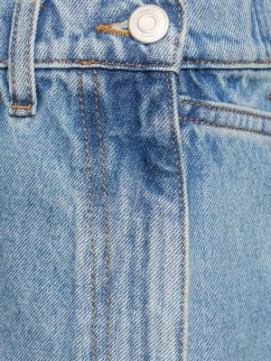Shorts di jeans di cotone Coperni blu
