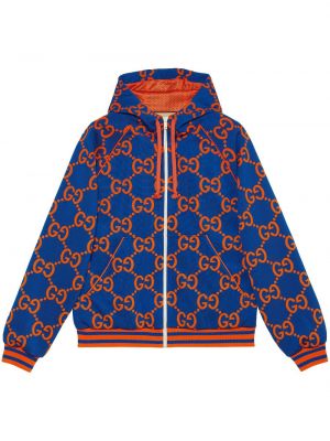 Jacquard hoodie aus baumwoll Gucci