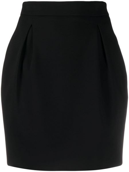 Falda de cintura alta Versace negro