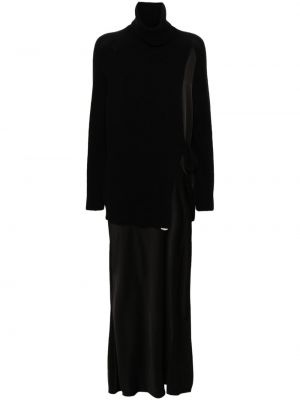 Макси рокля Semicouture черно