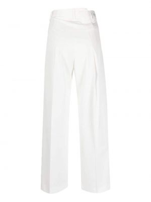 Spodnie plisowane Mm6 Maison Margiela białe