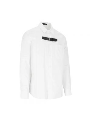 Camisa de cuero Versace blanco