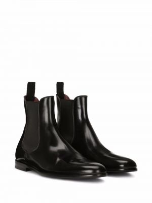 Iš natūralios odos chelsea stiliaus batai Dolce & Gabbana juoda