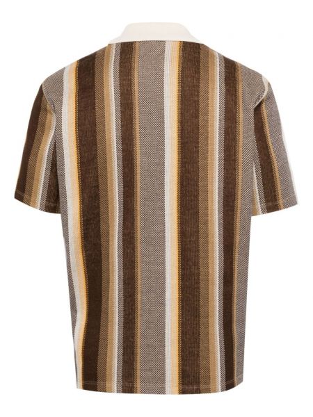 Medvilninis polo marškinėliai Nicholas Daley ruda