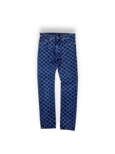 Proste jeansy bawełniane Karl Lagerfeld niebieskie
