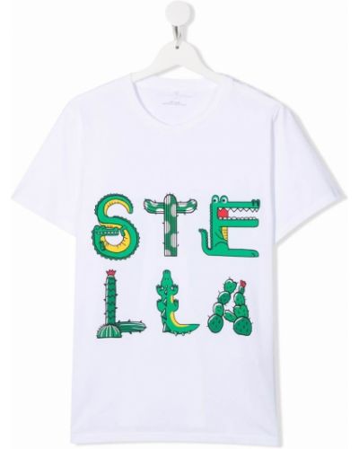 T-shirt bawełniana z printem Stella Mccartney Kids