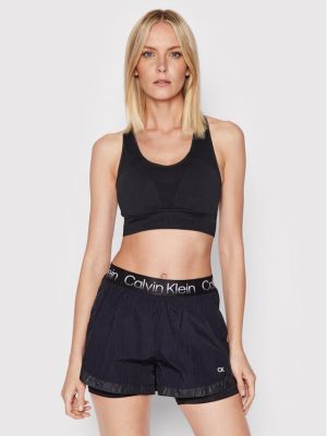 Calvin Klein Performance Sportovní podprsenka Medium Support 00GWS2K122 Černá
