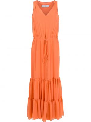 Макси рокля от шифон Gloria Coelho оранжево