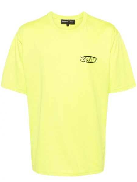 Kokvilnas t-krekls ar apdruku Les Benjamins zaļš