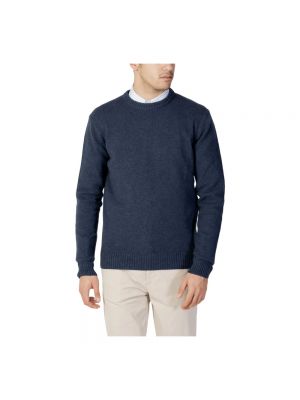 Sweter z okrągłym dekoltem Sergio Tacchini niebieski