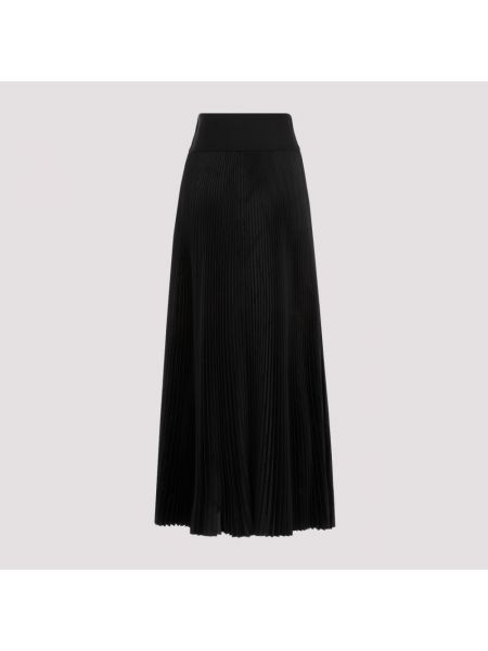 Falda larga plisada Balenciaga negro