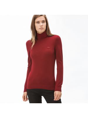 Sweter Lacoste czerwony