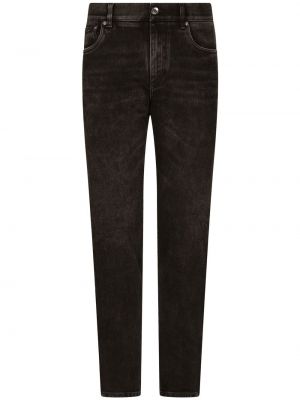Jeans skinny à imprimé Dolce & Gabbana noir
