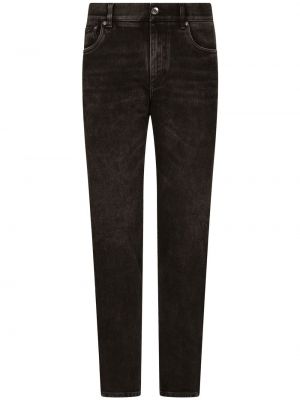 Trykt skinny jeans Dolce & Gabbana svart