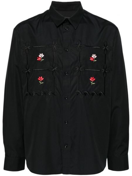 Kvetinová košeľa Simone Rocha čierna
