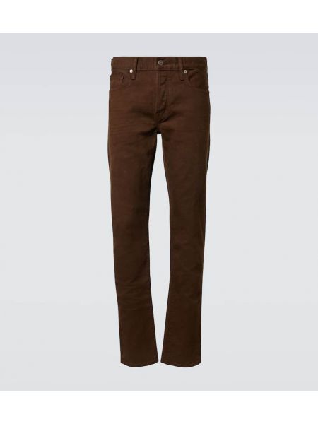 Ince skinny fit jean pantolon Tom Ford kahverengi