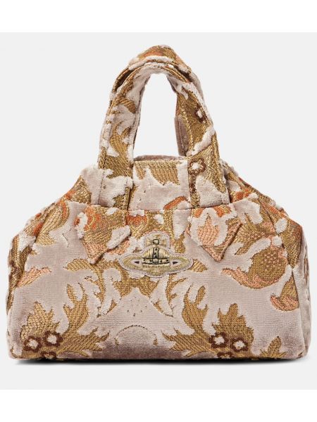 Jacquard sametti kangaskassi Vivienne Westwood pinkki