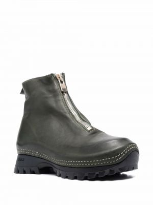 Leder ankle boots Guidi grün