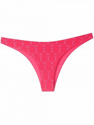 Bikini con estampado Karl Lagerfeld rosa