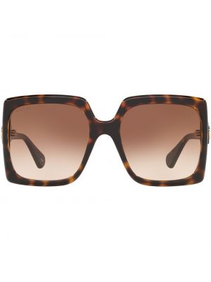 Överdimensionerad glasögon Gucci Eyewear brun