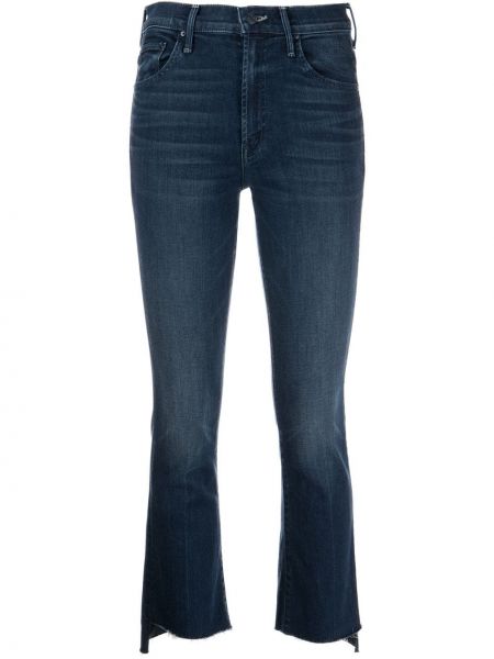 Klasické bavlněné strečové džíny s kapsami Mother - modrá