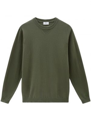 Пуловер бродиран Woolrich зелено