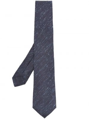 Μεταξωτή γραβάτα με κέντημα Kiton