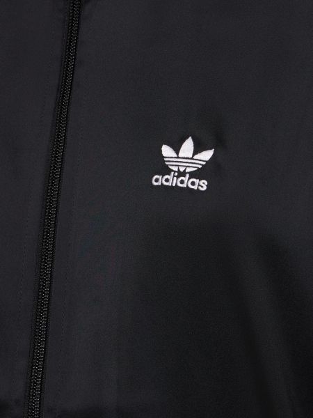 Hanorac din satin Adidas Originals negru