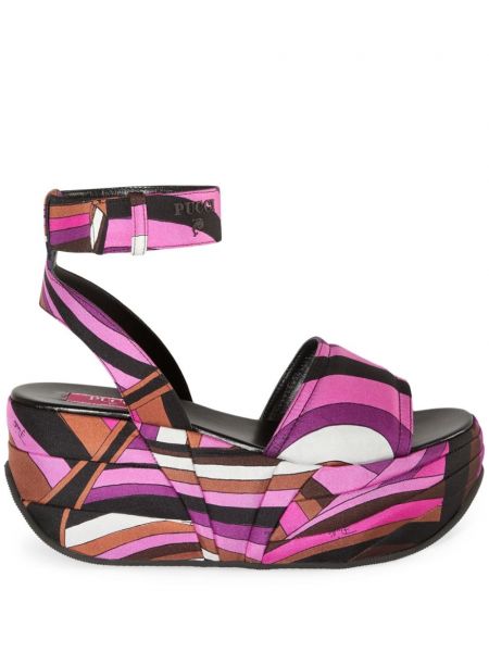 Platformu askılı sandalet Pucci pembe