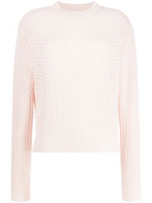 Džemper s okruglim izrezom Fabiana Filippi ružičasta
