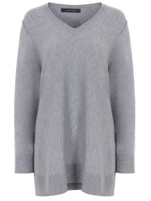 Шерстяной пуловер Elena Miro серый