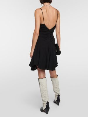 Mini robe en crêpe Isabel Marant noir