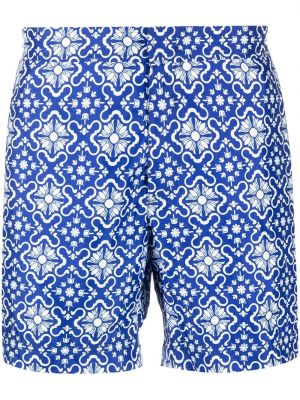 Mustriline lühikesed püksid Peninsula Swimwear sinine