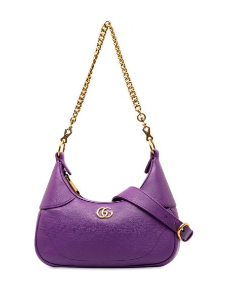 Чанта за ръка Gucci Pre-owned виолетово