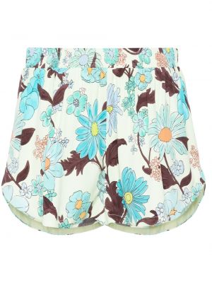 Kratke hlače s cvjetnim printom s printom Stella Mccartney zelena