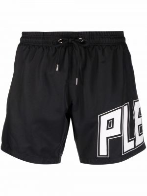 Painettu shortsit Philipp Plein musta