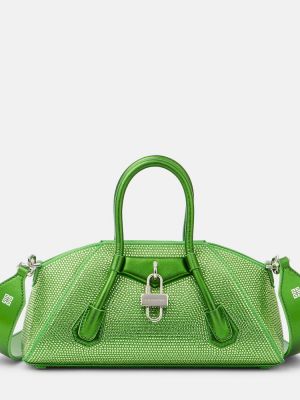 Bolso clutch de cristal Givenchy verde