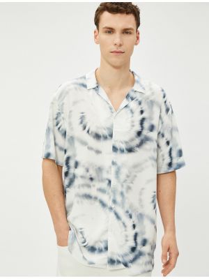 Viskózová košeľa s potlačou s abstraktným vzorom Koton