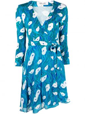 Hedvábné šaty s potiskem Dvf Diane Von Furstenberg