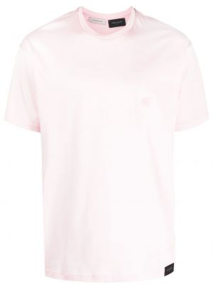 Brodert t-skjorte Low Brand rosa