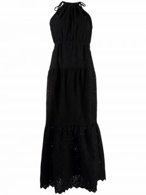 Памучна вечерна рокля Michael Kors черно