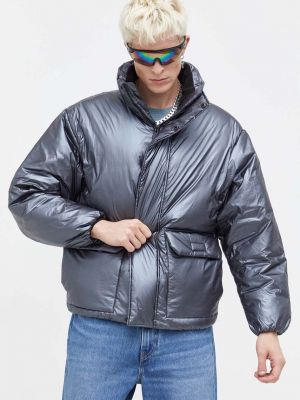 Oversized téli kabát Tommy Jeans szürke