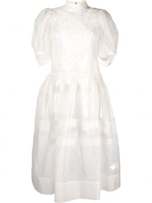 Krajkový šaty Simone Rocha - Bílá